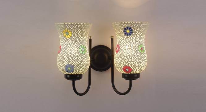 Norman Multicolor Glass Wall Light (Multicolor) by Urban Ladder - Front View Design 1 - 609185