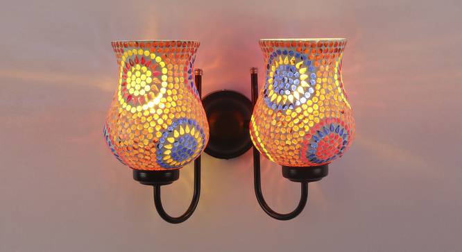 Oliver Multicolor Glass Wall Light (Multicolor) by Urban Ladder - Front View Design 1 - 609186