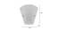 Ronisha White Glass Wall Light (White) by Urban Ladder - Design 1 Dimension - 609225