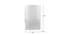 Trisia White Glass Wall Light (White) by Urban Ladder - Design 1 Dimension - 609236