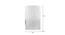 Breiana White Glass Wall Light (White) by Urban Ladder - Design 1 Dimension - 609237