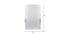 Dunstan White Glass Wall Light (White) by Urban Ladder - Design 1 Dimension - 609242