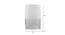 Gerardina White Glass Wall Light (White) by Urban Ladder - Design 1 Dimension - 609243