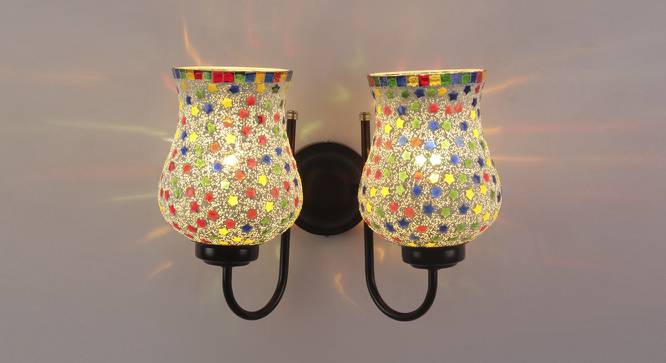 Logan Multicolor Glass Wall Light (Multicolor) by Urban Ladder - Front View Design 1 - 609259