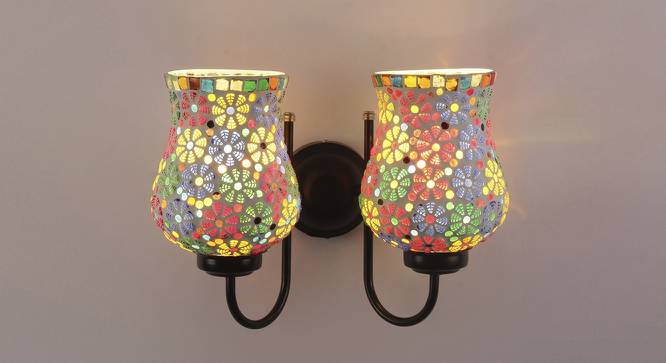 Michael Multicolor Glass Wall Light (Multicolor) by Urban Ladder - Front View Design 1 - 609263