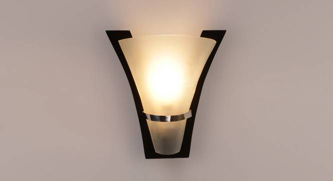 Freeland Brown Glass Wall Light (Brown) by Urban Ladder - Front View Design 1 - 609368