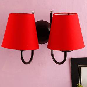 Hether Red Fabric Wall Light-image-38
