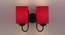 Truman Red Fabric Wall Light (Red) by Urban Ladder - Front View Design 1 - 609425