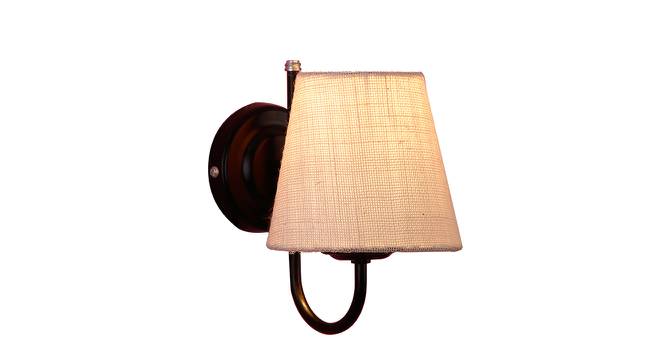 Avrie White Natural Fiber Wall Light (White) by Urban Ladder - Front View Design 1 - 609432