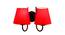 Hether Red Fabric Wall Light (Red) by Urban Ladder - Front View Design 1 - 609433