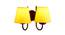 Cheslea Yellow Fabric Wall Light (Yellow) by Urban Ladder - Front View Design 1 - 609435