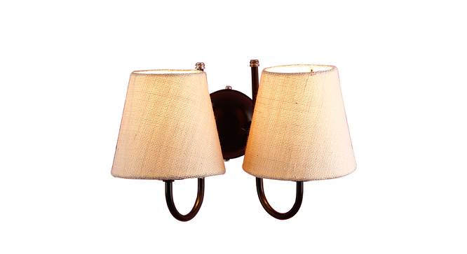 Etha White Natural Fiber Wall Light (White) by Urban Ladder - Front View Design 1 - 609436