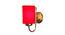 Garrick Red Fabric Wall Light (Red) by Urban Ladder - Front View Design 1 - 609438