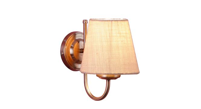 Rainbow White Natural Fiber Wall Light (White) by Urban Ladder - Front View Design 1 - 609447