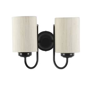 Saul Off White Fabric Wall Light-image-36