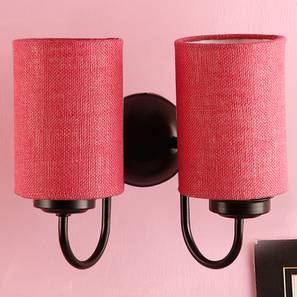 Lighting In Noida Design Rayanna Pink Natural Fiber Wall Light (Pink)