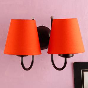 Edwena Orange Fabric Wall Light-image-17