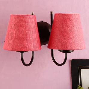 Lighting In Noida Design Guilford Pink Natural Fiber Wall Light (Pink)