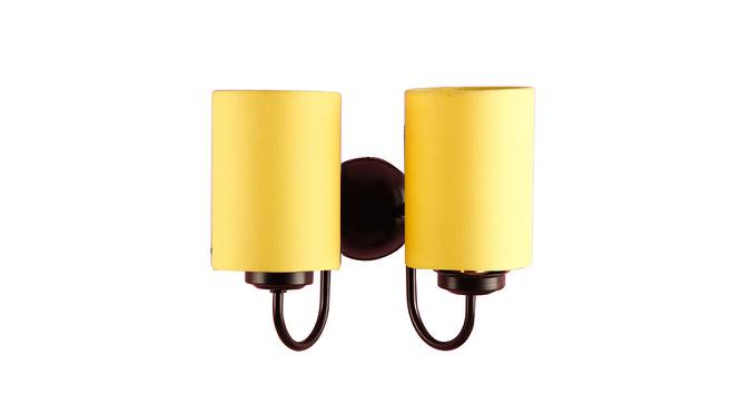 Delbert Yellow Fabric Wall Light (Yellow) by Urban Ladder - Design 1 Side View - 609467