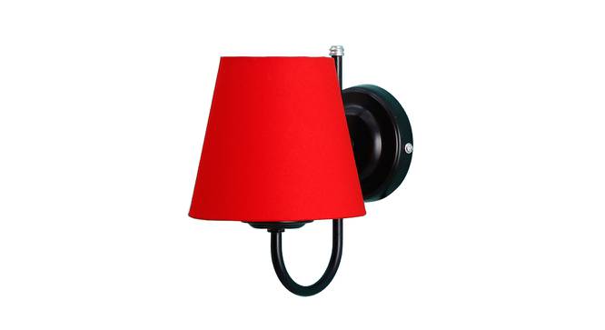Charmane Red Fabric Wall Light (Red) by Urban Ladder - Design 1 Side View - 609470