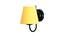 Renfred Yellow Fabric Wall Light (Yellow) by Urban Ladder - Design 1 Side View - 609471