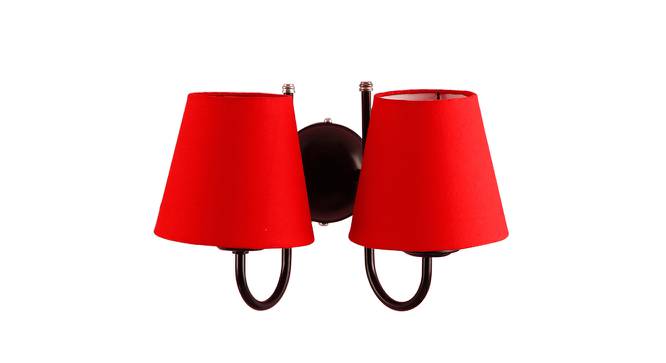 Hether Red Fabric Wall Light (Red) by Urban Ladder - Design 1 Side View - 609476