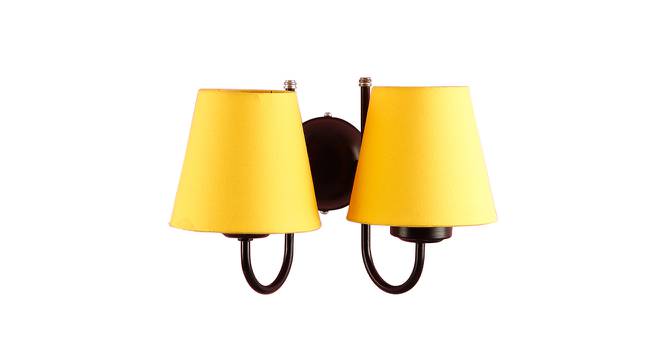 Cheslea Yellow Fabric Wall Light (Yellow) by Urban Ladder - Design 1 Side View - 609477