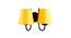 Cheslea Yellow Fabric Wall Light (Yellow) by Urban Ladder - Design 1 Side View - 609477