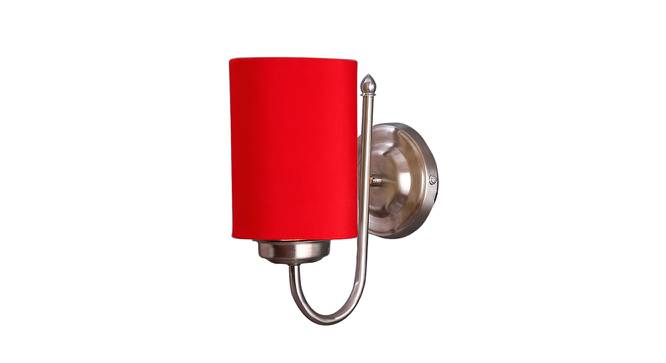 Garrick Red Fabric Wall Light (Red) by Urban Ladder - Design 1 Side View - 609481
