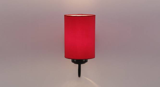 Roald Red Fabric Wall Light (Red) by Urban Ladder - Front View Design 1 - 609502