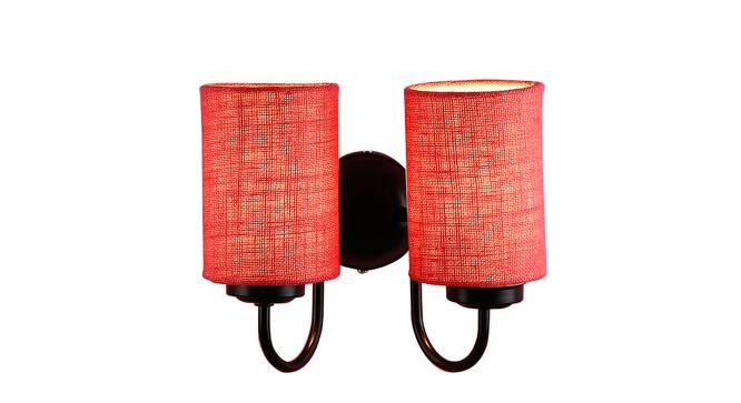 Rayanna Pink Natural Fiber Wall Light (Pink) by Urban Ladder - Front View Design 1 - 609505