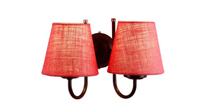 Guilford Pink Natural Fiber Wall Light (Pink) by Urban Ladder - Front View Design 1 - 609512
