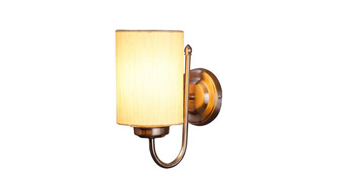 Melvena Off White Fabric Wall Light (Off White) by Urban Ladder - Front View Design 1 - 609514