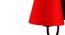 Hether Red Fabric Wall Light (Red) by Urban Ladder - Ground View Design 1 - 609517