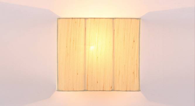 Leighanna Off White Fabric Wall Light (Off White) by Urban Ladder - Front View Design 1 - 609526