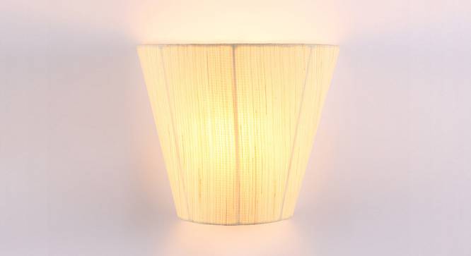 Ethelbert Off White Fabric Wall Light (Off White) by Urban Ladder - Front View Design 1 - 609532