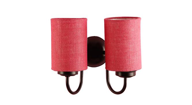 Rayanna Pink Natural Fiber Wall Light (Pink) by Urban Ladder - Design 1 Side View - 609549
