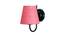 Audrielle Pink Natural Fiber Wall Light (Pink) by Urban Ladder - Design 1 Side View - 609551