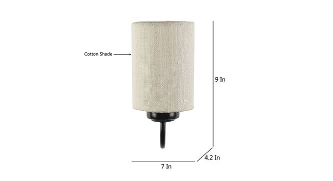 Salinger White Natural Fiber Wall Light (White) by Urban Ladder - Design 1 Dimension - 609581