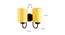 Delbert Yellow Fabric Wall Light (Yellow) by Urban Ladder - Design 1 Dimension - 609585