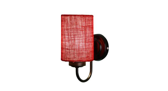 Gerall Maroon Natural Fiber Wall Light (Maroon) by Urban Ladder - Front View Design 1 - 609616