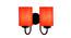 Dodge Orange Fabric Wall Light (Orange) by Urban Ladder - Front View Design 1 - 609617