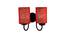 Tammey Maroon Natural Fiber Wall Light (Maroon) by Urban Ladder - Front View Design 1 - 609618