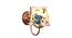 Whitnee Multicolor Fabric Wall Light (Multicolor) by Urban Ladder - Front View Design 1 - 609632