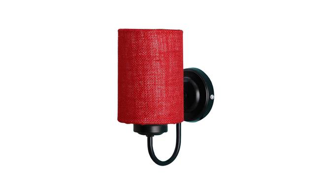 Gerall Maroon Natural Fiber Wall Light (Maroon) by Urban Ladder - Design 1 Side View - 609649