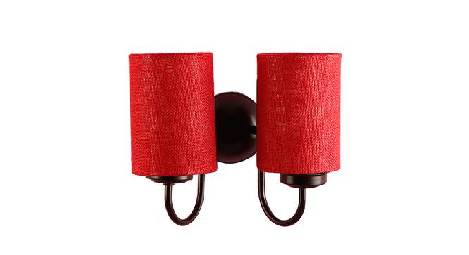 Tammey Maroon Natural Fiber Wall Light (Maroon) by Urban Ladder - Design 1 Side View - 609652