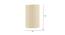 Dalen Off White Fabric Wall Light (Off White) by Urban Ladder - Design 1 Dimension - 609657