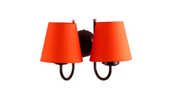 Edwena Orange Fabric Wall Light (Orange) by Urban Ladder - Design 1 Side View - 609658