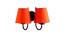 Edwena Orange Fabric Wall Light (Orange) by Urban Ladder - Design 1 Side View - 609658