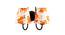 Wanette Multicolor Fabric Wall Light (Multicolor) by Urban Ladder - Design 1 Side View - 609661
